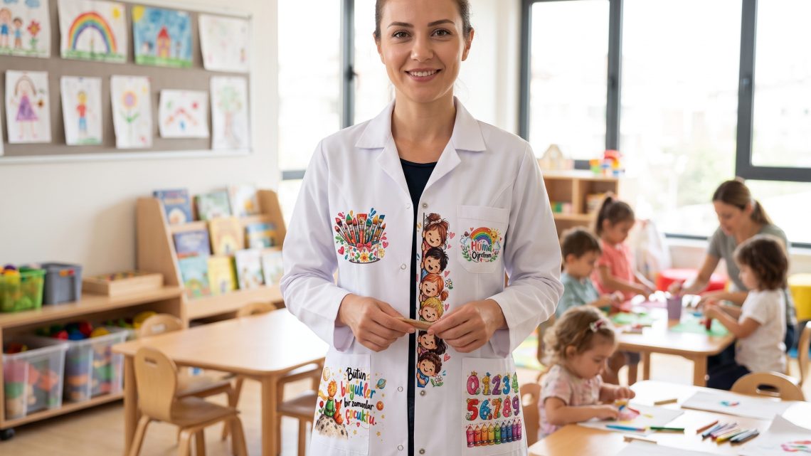 okul öncesi öğretmeni önlük